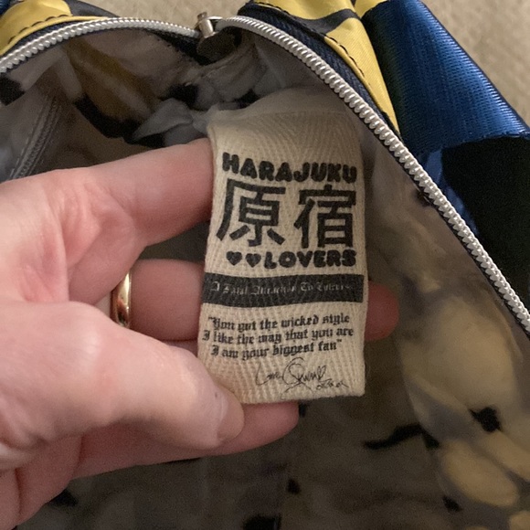 Gwen Stefani Harajuku Lovers brand Y2K mini baby duffle shoulder bag - Picture 3 of 9